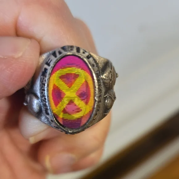 Silver Ring with Colorful Design - Picture 6 of 9